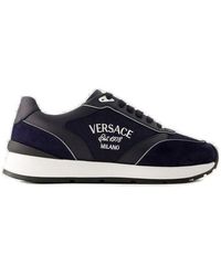 Versace - Milano Round-toe Lace-up Sneakers - Lyst