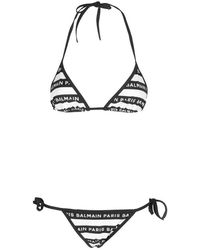 Balmain - Triangle Bikini - Lyst