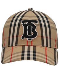 Burberry Check Logo Baseball Cap - Brown