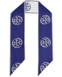 Tory Burch - Medallion Logo Ribbon Scarf - Lyst