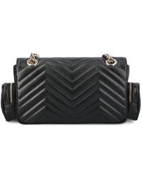 Gucci GG Marmont Small Shoulder Bag in Purple | Lyst