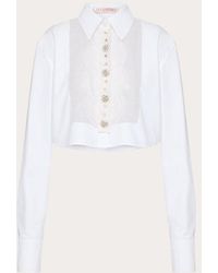 Valentino - Ruffled Button-Up Shirt - Lyst
