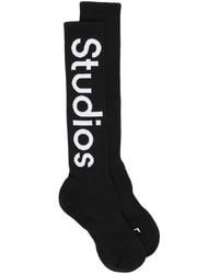 Acne Studios - Logo-print Ankle Socks - Lyst