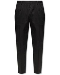 Dolce & Gabbana - Cotton Pleat-front Trousers - Lyst