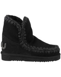 Mou - Eskimo 18 Glitter Logo Slip-On Ankle Boots - Lyst