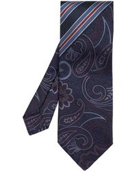 Etro - Pattern Embroidered Pointed-tip Tie - Lyst