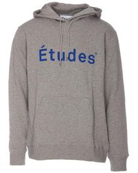 Etudes Studio - Logo Printed Drawstring Hoodie - Lyst