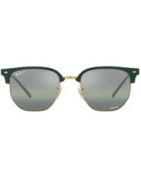 Ray-Ban - Rb4416f New Clubmaster Low Bridge Fit Square Sunglasses - Lyst