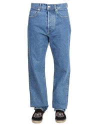 KENZO Straight-cut Asagao Jeans in Blue for Men | Lyst