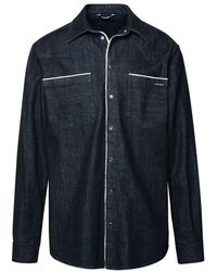 Dolce & Gabbana - Blue Cotton Shirt - Lyst