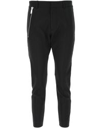 DSquared² Tropical Zip Detail Trousers - Black
