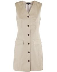Theory - Fitted Sleeveless Blazer Mini Dress - Lyst