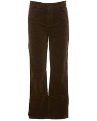 PAIGE - Mid-rise Cropped Slim-cut Trousers - Lyst