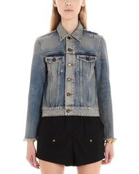 Saint Laurent Denim jackets for Women - Up to 58% off at Lyst.com