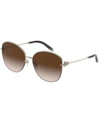 Tiffany & Co. - Round Frame Sunglasses - Lyst