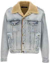 DSquared² - Button-up Distressed Denim Jacket - Lyst