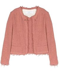 IRO - Shavani Fringed-edge Knitted Jacket - Lyst