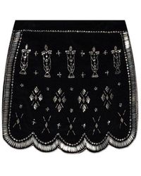 Isabel Marant - Velvet Skirt 'Handore' - Lyst
