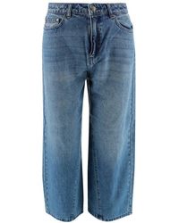 Michael Kors Denim Embroidered Cropped 