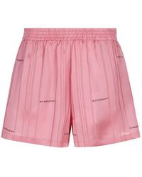 Givenchy - Logo Jacquard Shorts - Lyst