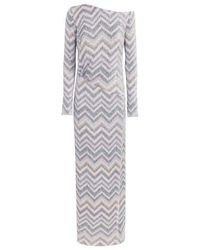 Missoni - Sequin Embellished Zigzag Knitted Midi Dress - Lyst