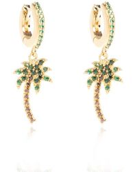 Palm Angels - Earrings With Logo - Lyst