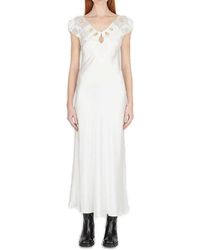 Marc Jacobs - Embroidered Keyhole Slip Dress - Lyst