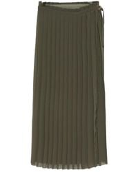 Ami Paris - Pleated Midi Skirt - Lyst