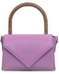 Gedebe Cookie Crystal Embellished Tote Bag - Purple