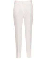 Liu Jo - Mid-waist Cropped Tailored Trousers - Lyst