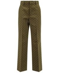 Gucci - Gg Jacquard Tailored Trousers - Lyst