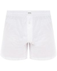 A.P.C. - Boxers With Logo - Lyst