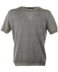 Tagliatore - Short-sleeved Fine-knit T-shirt - Lyst