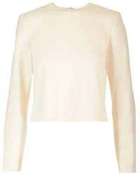 Theory - Long Sleeved Crewneck Top - Lyst
