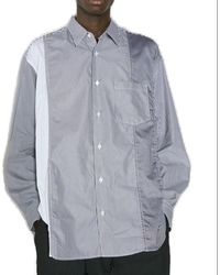 Comme des Garçons - Striped Panelled Shirt - Lyst