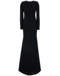 Gucci - Crepe Long Dress - Lyst