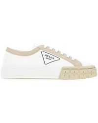 womens white prada trainers