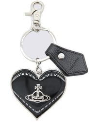 Vivienne Westwood - Mirror Heart Orb Keyring - Lyst