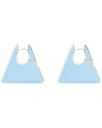 Bottega Veneta Painted Triangle Earrings - Blue