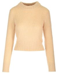 Ami Paris - Brushed Alpaca Sweater - Lyst
