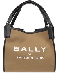 Bally - Logo Printed Large Tote Bag - Lyst