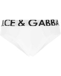 Dolce & Gabbana Logo Briefs - White