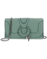 See By Chloé - Hana Magnet Snap-closure Wallet-on-chain - Lyst