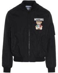 Moschino - Teddy Bear Print Bomber Jacket - Lyst