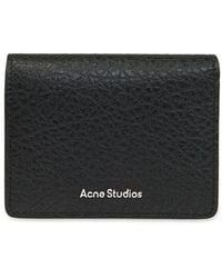 Acne Studios - Logo Detailed Bi-fold Card Case - Lyst