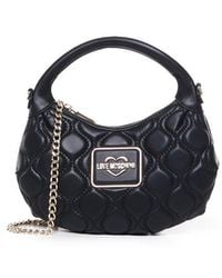 Love Moschino - Quilted Tote Bag With Logo Plaque - Lyst