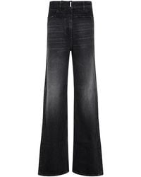 Givenchy - High Rise Oversized Jeans - Lyst