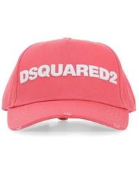 DSquared² - Logo Cotton Baseball Cap - Lyst