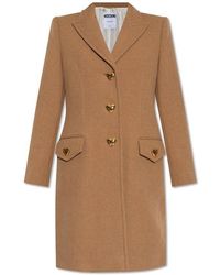 Moschino - Coat With Heart-shaped Buttons, - Lyst