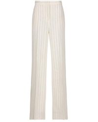 Max Mara - High-waisted Striped Trousers - Lyst